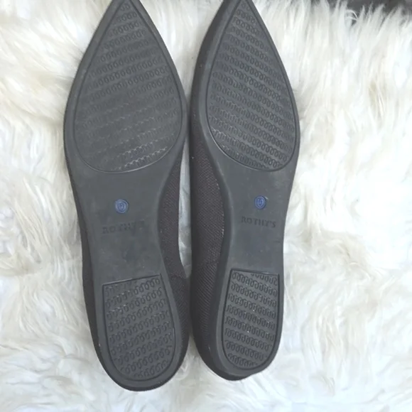 Rothy's The Point black  9.5 flats - Picture 7 of 9